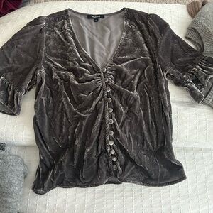 Madewell velvet top